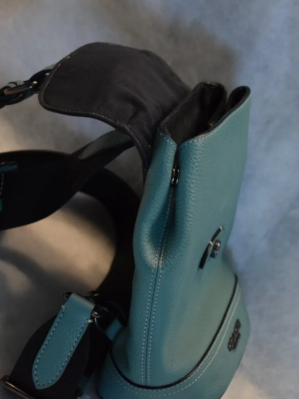 Coach Hudson Small Mini Backpack Sling – Tiffany Blue / Mint Green / Turquoise